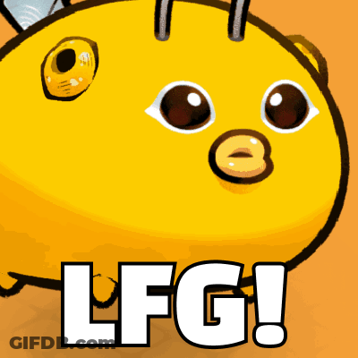 Bee Cartoon With LFG Text GIF