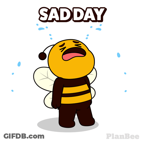 Bee Crying Sad Day GIF