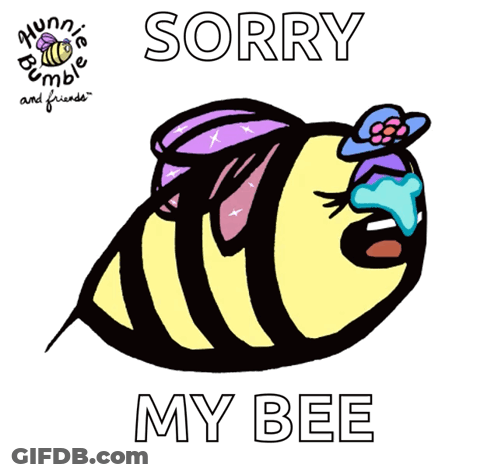 Bee Drawing Sorry My Bee GIF