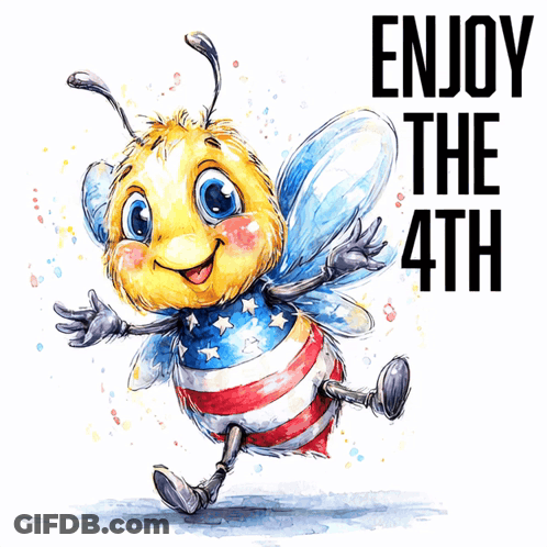 Bee Enjoy The 4Th GIF