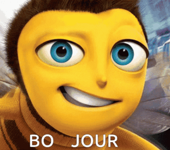 Bee Movie Barry Benson Spinning Face Bo Jour GIF