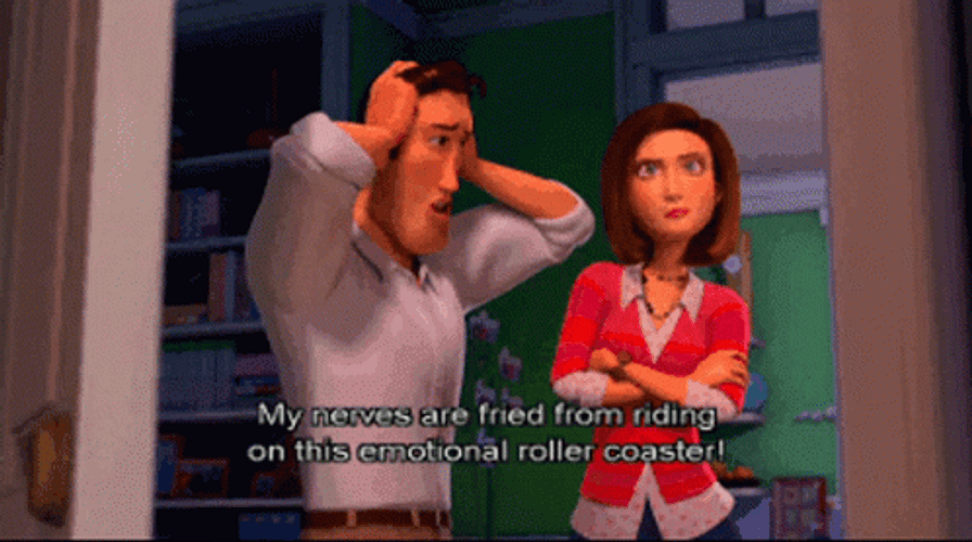 Bee Movie Ken On Emotional Roller Coaster GIF