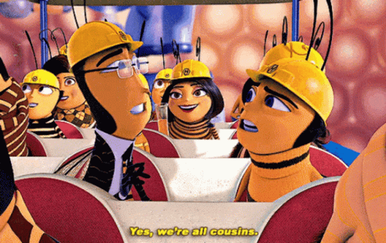 Bee Movie Yes Were All Cousins GIF