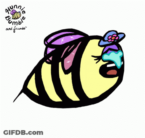 Bee With Flower Hunn Bumble And Friends GIF