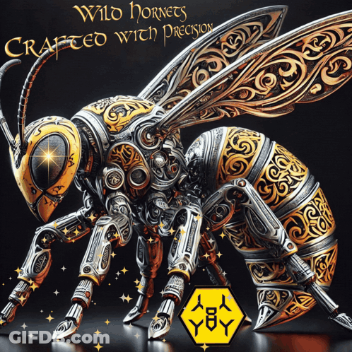 Bee With Wild Hornets Crafted With Precision GIF