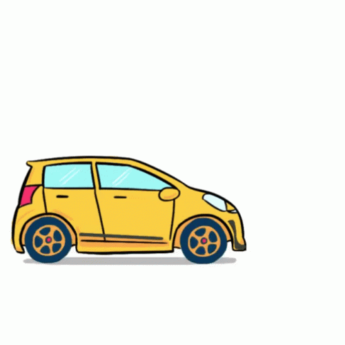 Beep Beep Car Running GIF