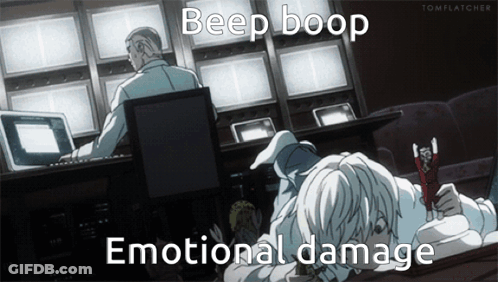 Beep Boop Emotional Damage Person GIF