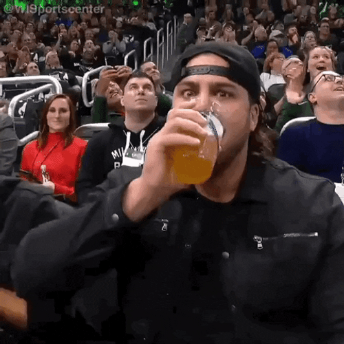 Beer Chug Challenge David Bakhtiari Football GIF