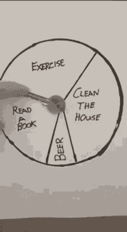 Beer Exercise Random Picker Wheel GIF