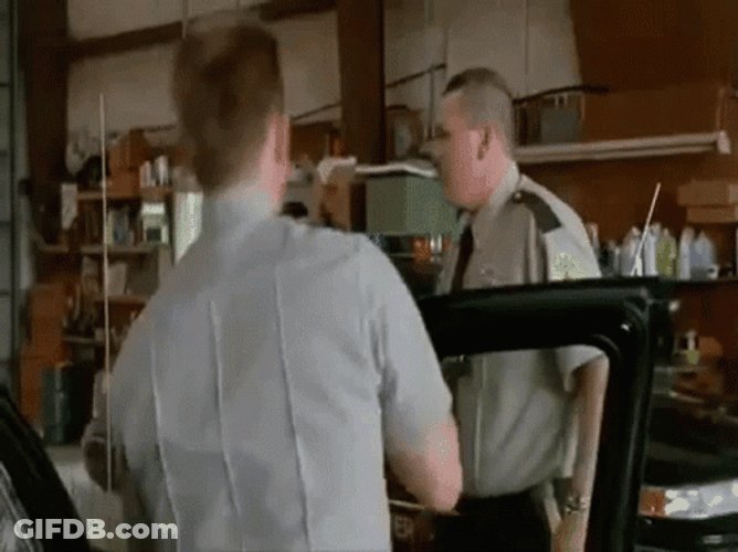 Beerfest Cops Spraying Water Prank GIF