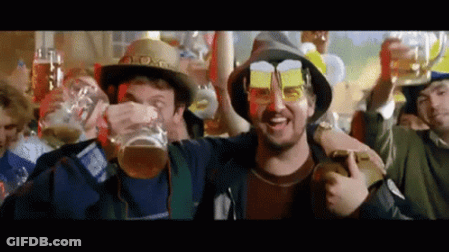 Beerfest German Drinking Beer In Party GIF