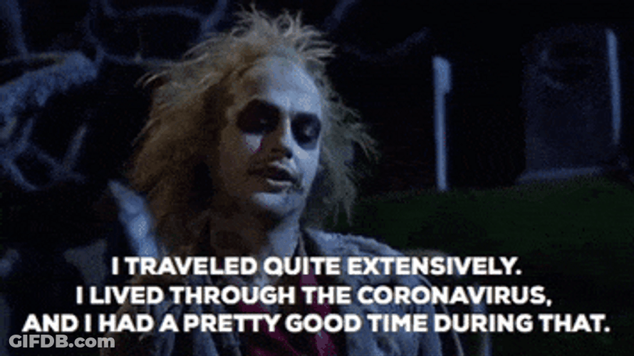 Beetlejuice Closing His Eyes GIF