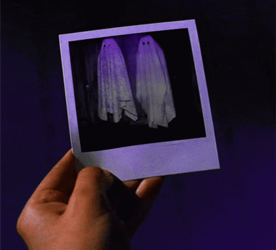 Beetlejuice Ghosts On Polaroid GIF