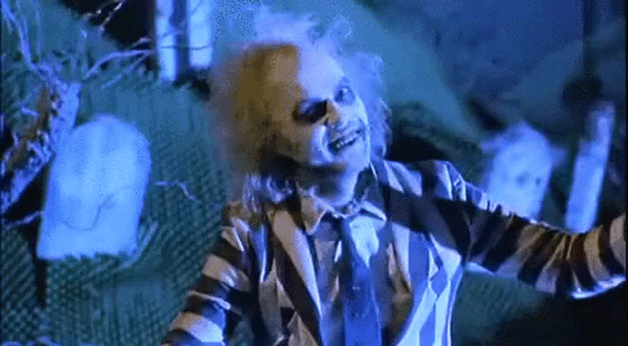 Beetlejuice In Flashing Lights GIF