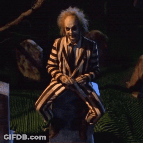 Beetlejuice Meme Waiting Outside House GIF