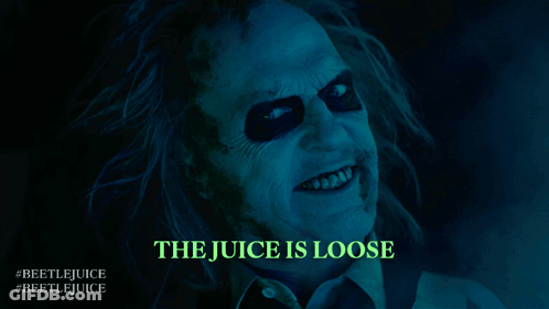 Beetlejuice Movie Poster Scary Man GIF