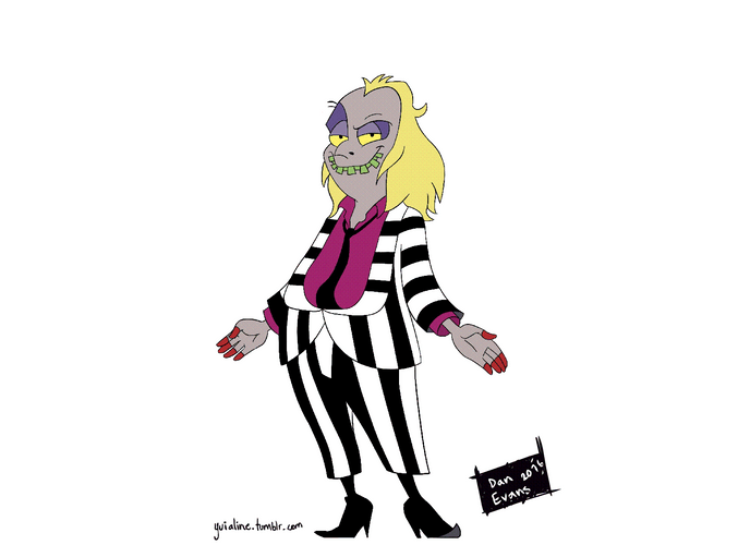 Beetlejuice Shocking Face GIF