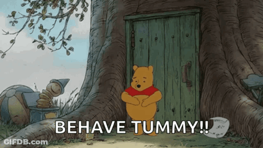Behave Tummy Winnie The Pooh GIF