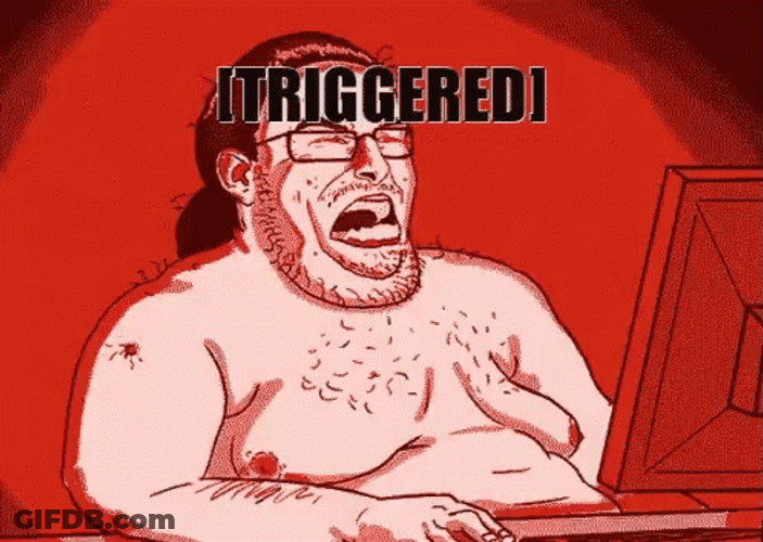 Behind The Pc Man Triggered Meme GIF