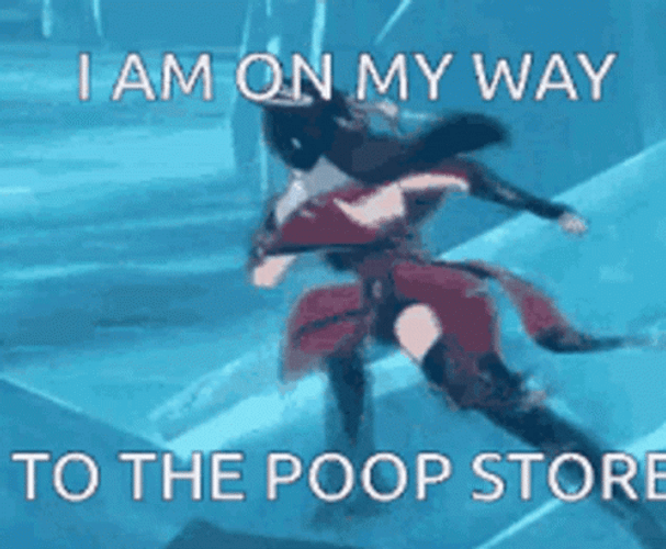 Beidou On My Way To Poop Store Meme GIF