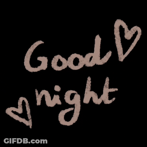 Beige Goodnight Minimalist Illustration GIF