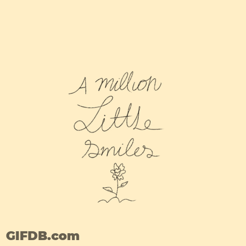 Beige Minimalist Million Smiles Design Art GIF
