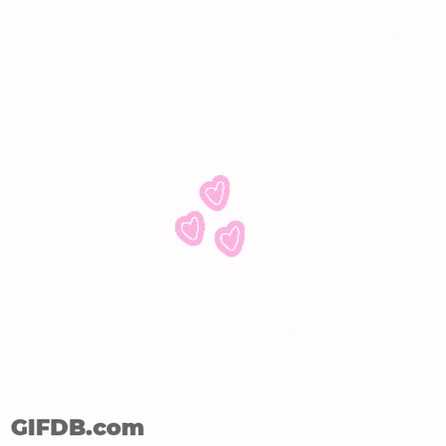 Beige Minimalist Moving Tiny Hearts GIF