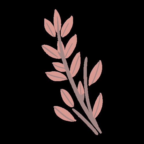 Beige Minimalist Wedding Leaf Art GIF