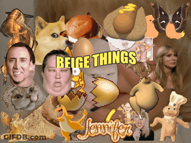 Beige Things Minimalist Compilation GIF