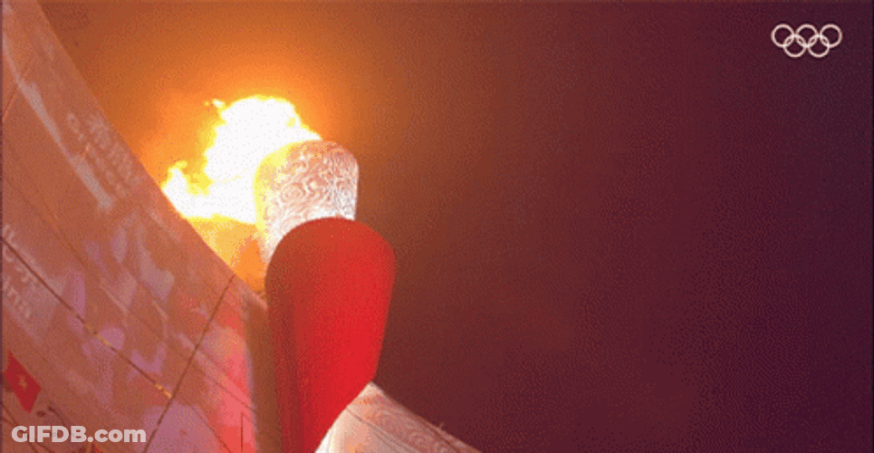 Beijing Olympic Flame GIF
