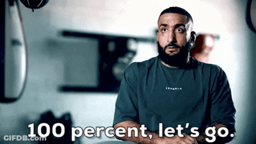 Belal Muhammad 100 Percent Let's Go GIF