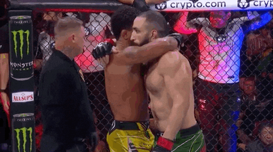 Belal Muhammad Acknowledging Opponent GIF