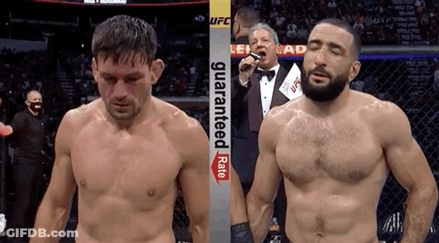 Belal Muhammad Demian Maia Split Screen GIF
