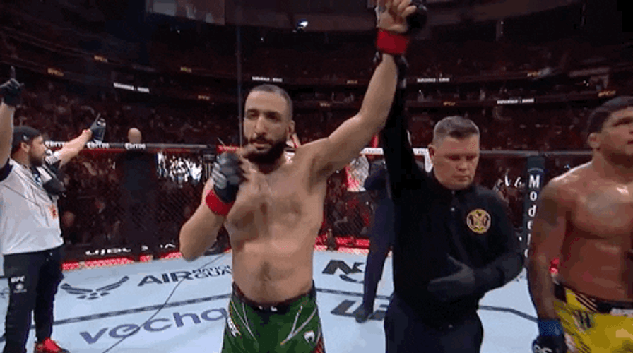 Belal Muhammad Pointing Up To Heaven GIF