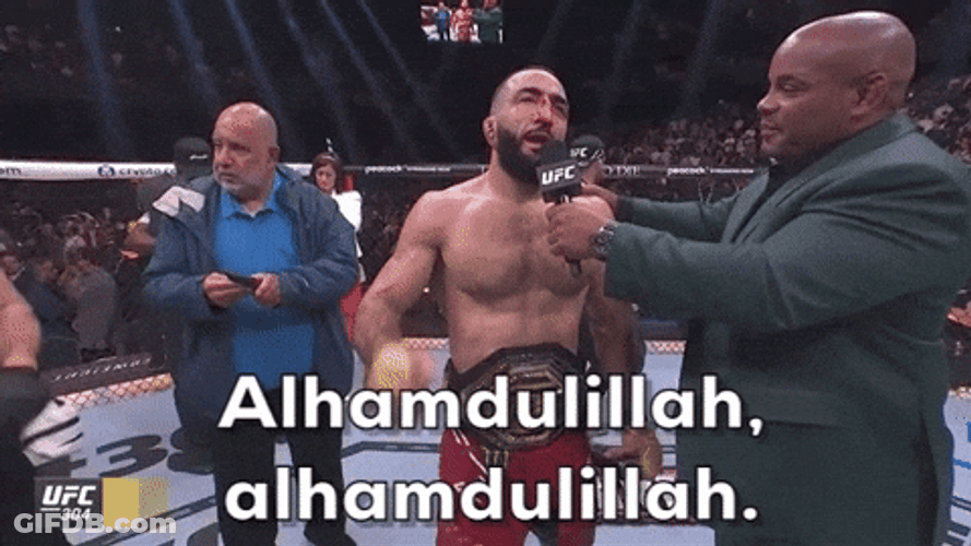 Belal Muhammad Praising God GIF
