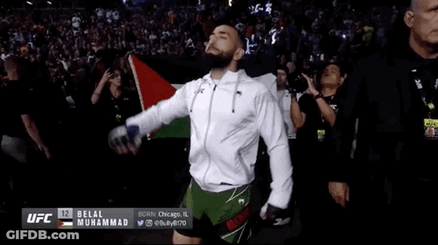 Belal Muhammad Pumped Up Applauding GIF