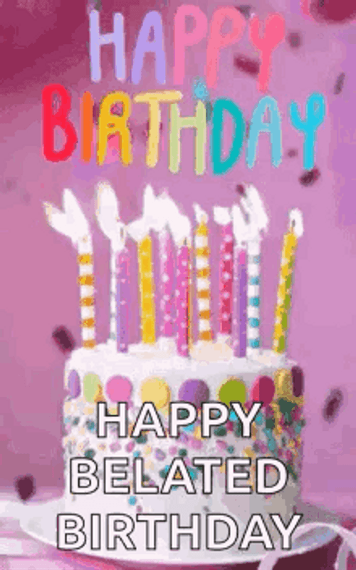 Belated Birthday Blow The Candle GIF