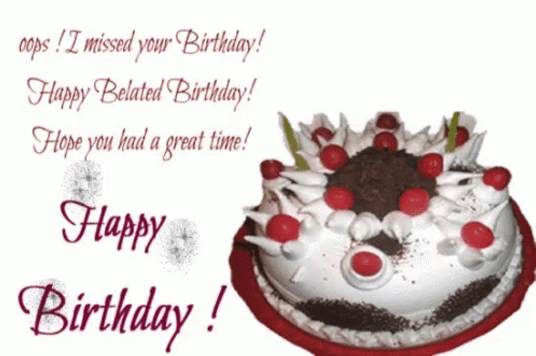 Belated Birthday Wishes GIF