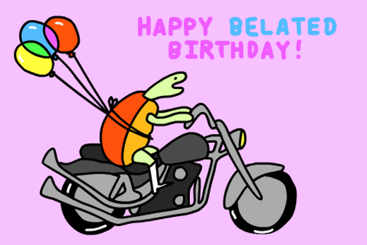 Belated Wordle Birthday GIF