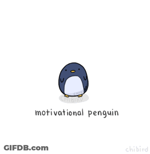 Believe In Yourself Penguin Encouragement GIF