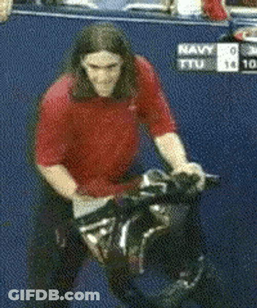 Bell Ringing At Foot Ball Game GIF