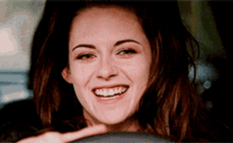 Bella Swan Laughing Smiling Yes Yeah Nodding GIF