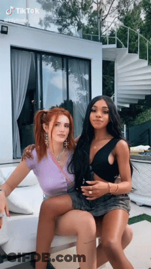 Bella Thorne Kiss Teala Dunn GIF