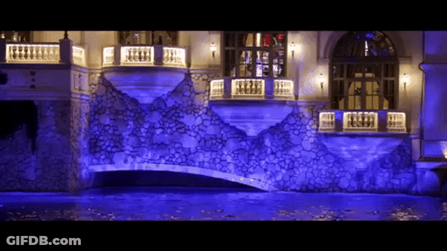Bellagio Fountain Lights Las Vegas GIF