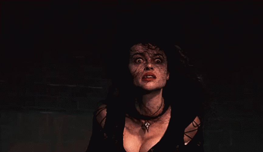 Bellatrix Lestrange Shocked Expression GIF