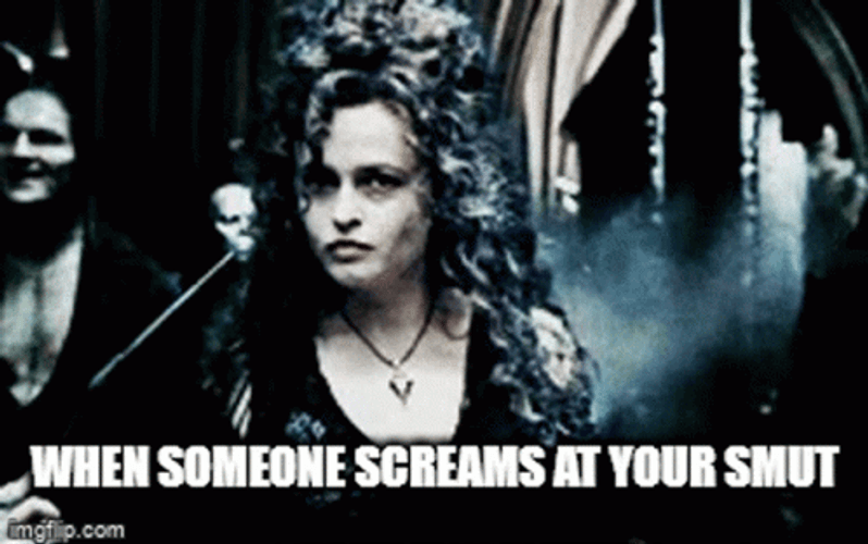 Bellatrix Lestrange Sniggers GIF