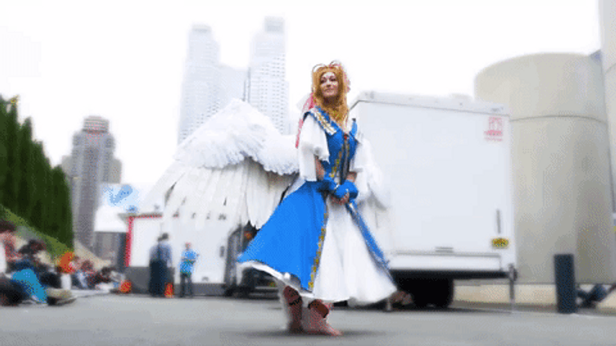 Belldandy Cosplay At Comic-Con GIF