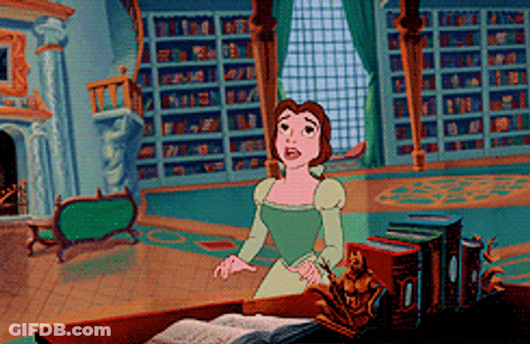 Belle And Beast In The Mansion GIF