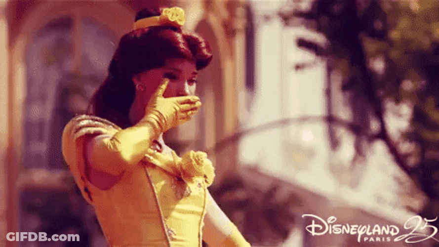 Belle Flying Kiss GIF