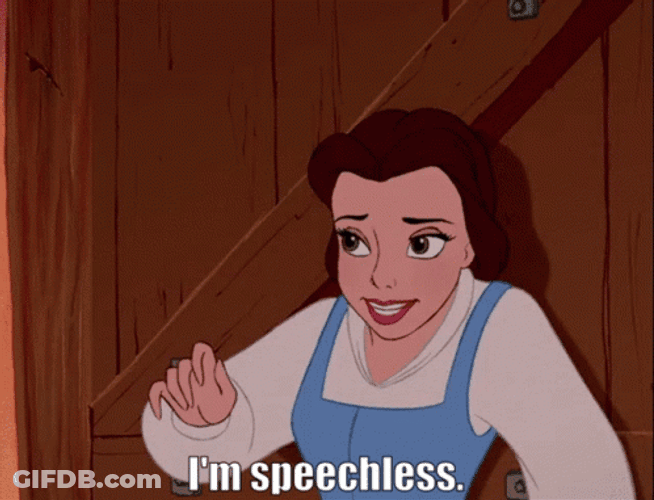 Belle I'm Speechless GIF